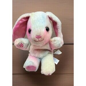 Build-A-Bear Mini Beans Pink Pastel  Pawlette 7" Tie Dye Stuffed Animal